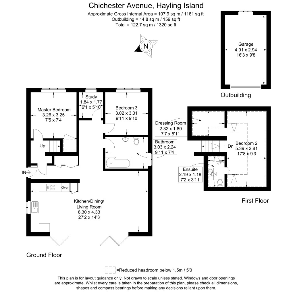 Floorplan for Chichester Avenue, Hayling Island, Hampshire