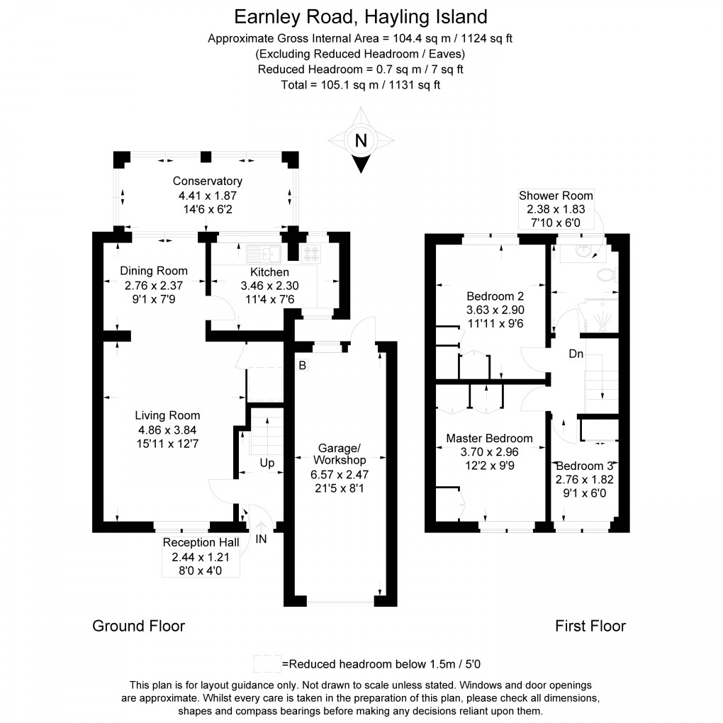 Floorplan for Earnley Road, Hayling Island, Hampshire