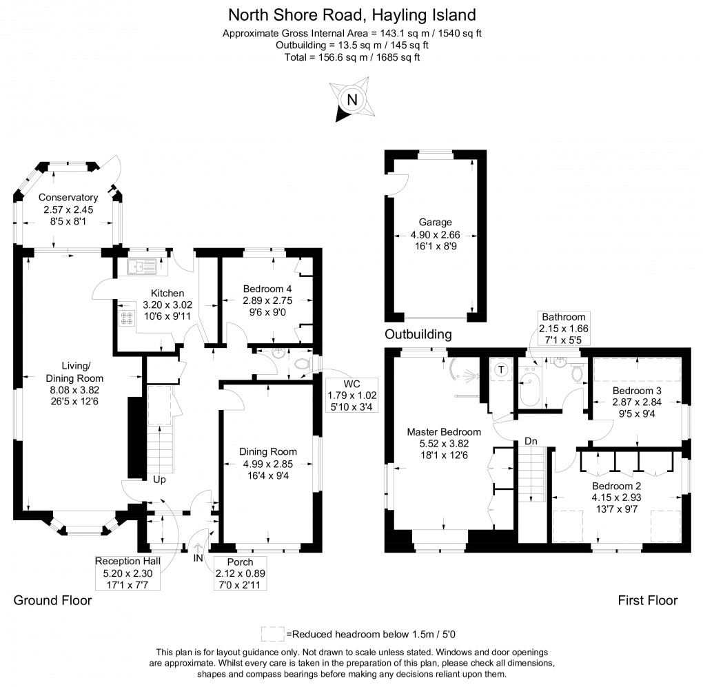 Floorplan for North Shore Road, Hayling Island, Hampshire