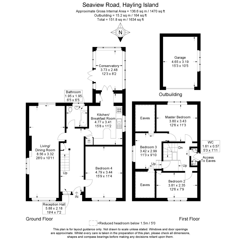 Floorplan for South Hayling, Hayling Island, Hampshire