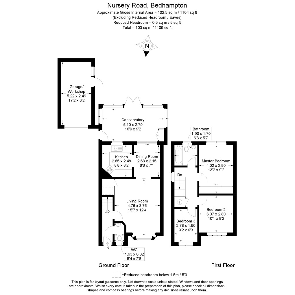 Floorplan for Nursery Road, Havant, Hampshire