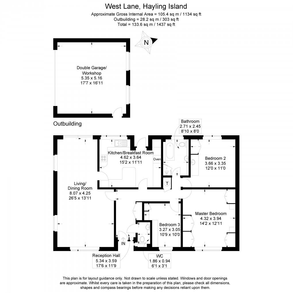 Floorplan for West  Hayling Island, Hampshire