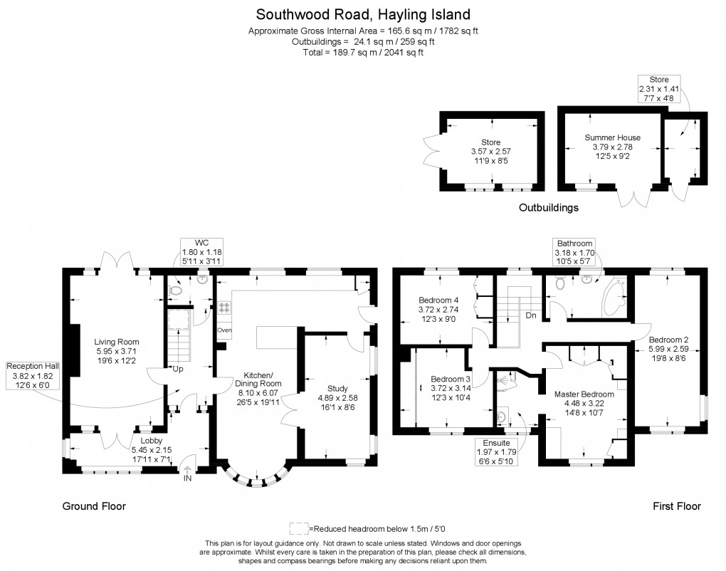 Floorplan for Southwood Road, Hayling Island, Hampshire